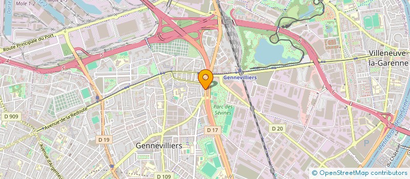 localisation de l'entreprise FRIT' SERVICES à GENNEVILLIERS