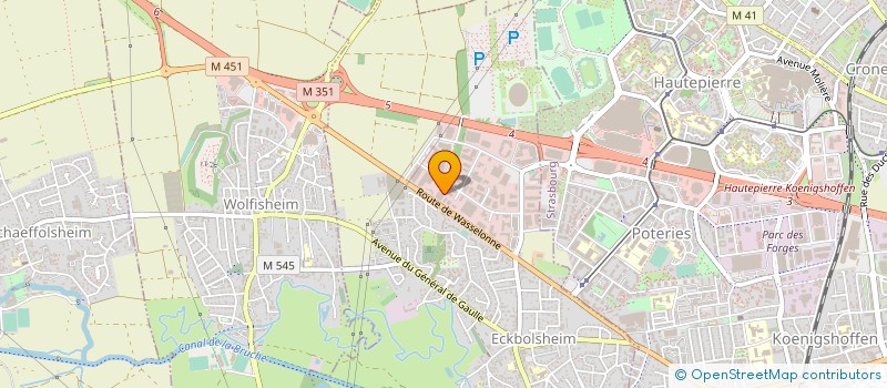 localisation de l'entreprise FRITEC à ECKBOLSHEIM