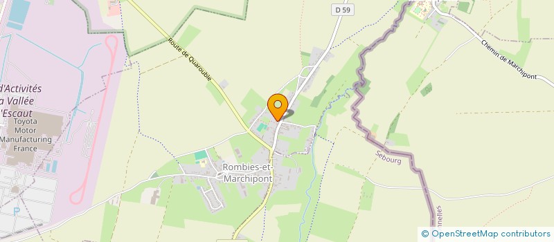 localisation de l'entreprise FRITERIE ANTHONY  ROMBIES-ET-MARCHIPONT