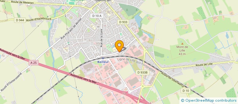 localisation de l'entreprise FRITERIE BAILLEULOISE à BAILLEUL