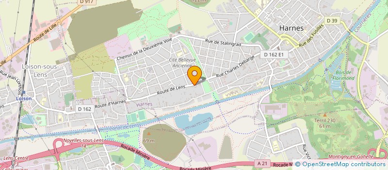 localisation de l'entreprise FRITERIE DU 21 à HARNES