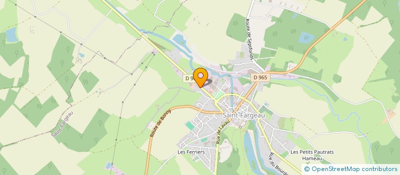 localisation de l'entreprise FRITERIE DU BOURDON  SAINT-FARGEAU