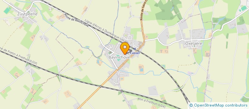 localisation de l'entreprise FRITERIE JULIEN  BAVINCHOVE