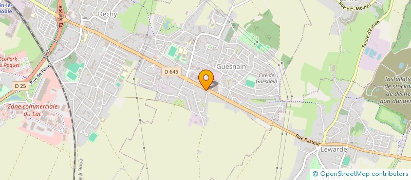 localisation de l'entreprise FRITERIE LIONEL  GUESNAIN