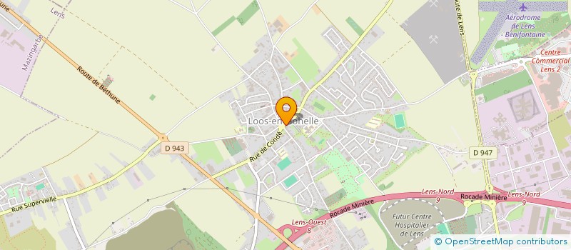 localisation de l'entreprise FRITERIE LOOSSOISE  LOOS-EN-GOHELLE