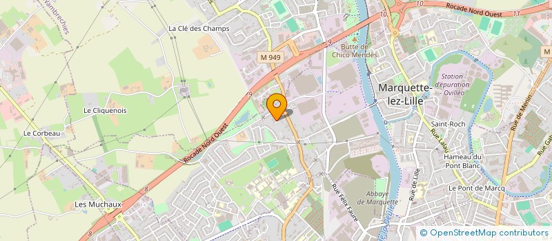 localisation de l'entreprise FRITERIE MICA  MARQUETTE-LEZ-LILLE