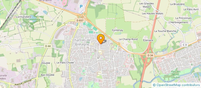 localisation de l'entreprise FRITERIE ROGUE  CHARTRES-DE-BRETAGNE