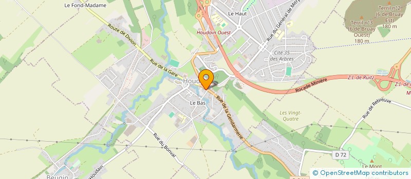 localisation de l'entreprise FRITERIE VINCENT  HOUDAIN