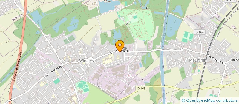 localisation de l'entreprise FRITERIE WINGLOISE  WINGLES