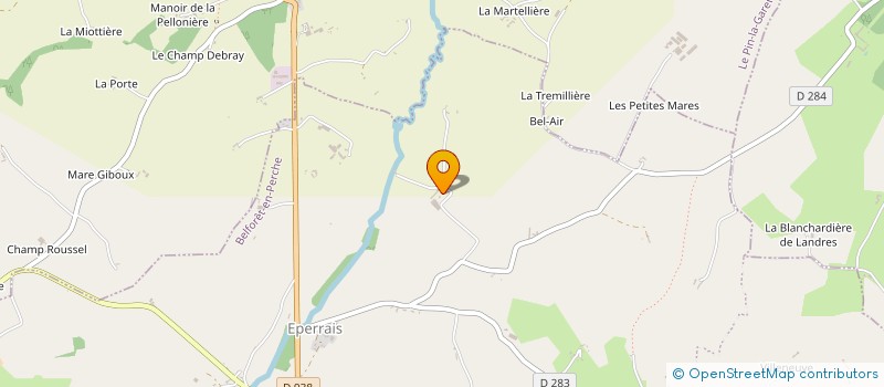 localisation de l'entreprise FRITES & CHIPS à BELFORET-EN-PERCHE