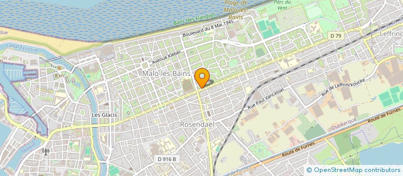 localisation de l'entreprise FRITEX à DUNKERQUE