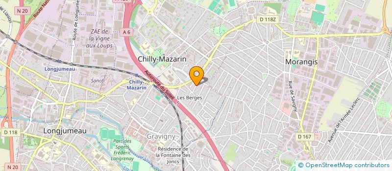 localisation de l'entreprise FRITNCO à CHILLY-MAZARIN