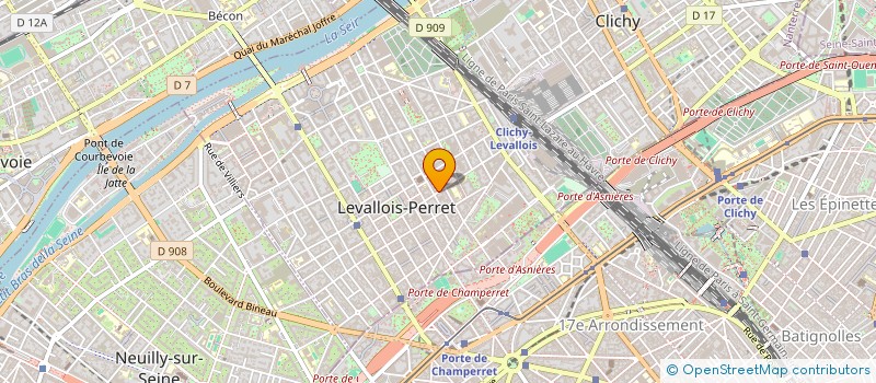 localisation de l'entreprise FRITSCH à LEVALLOIS-PERRET