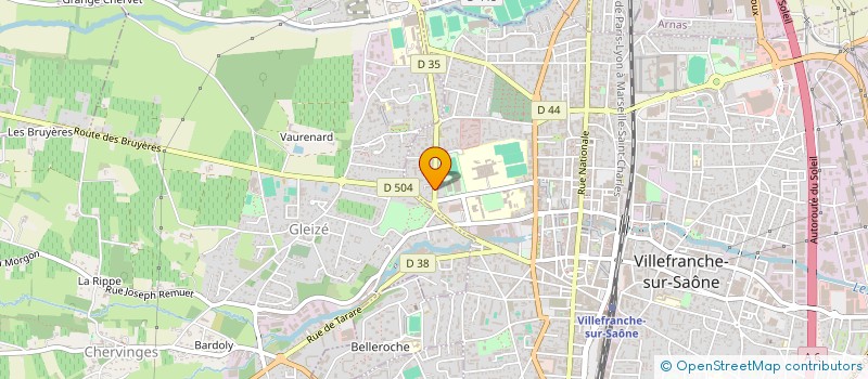 localisation de l'entreprise FRITSCH IMMOBILIER  VILLEFRANCHE-SUR-SAONE