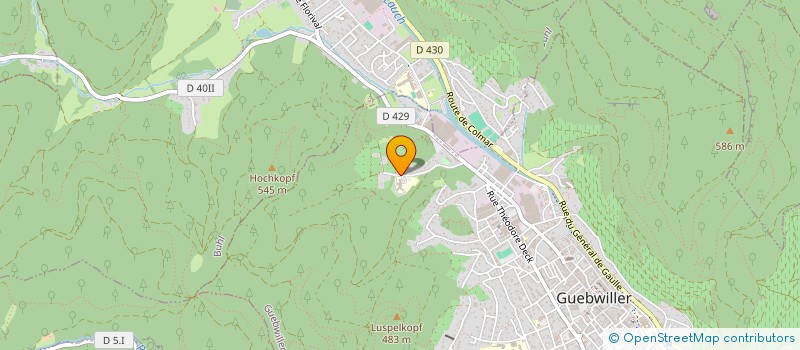 localisation de l'entreprise FRITURE  GUEBWILLER