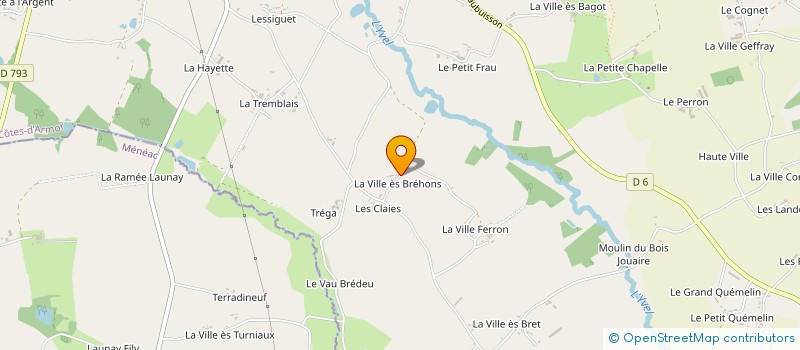 localisation de l'entreprise FRIZAT/LE CORRE  MERDRIGNAC