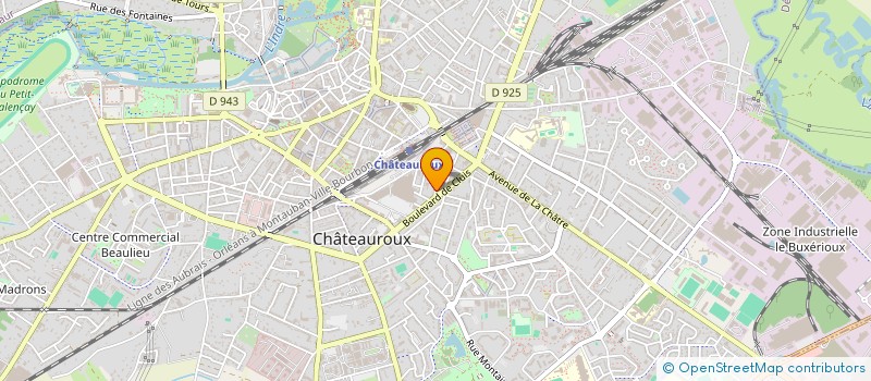 localisation de l'entreprise FRIZBEE à CHATEAUROUX