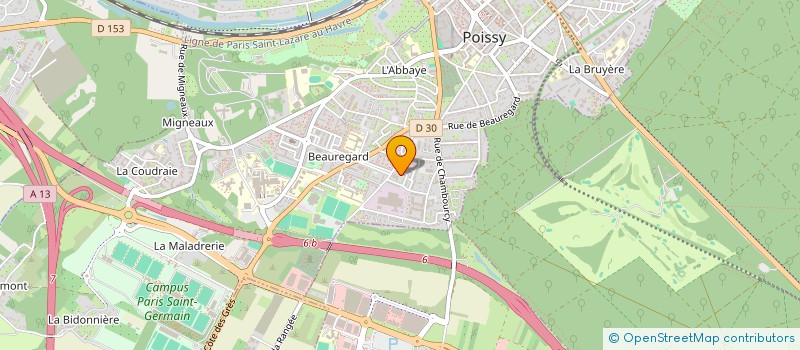 localisation de l'entreprise FRIZELY'S à POISSY