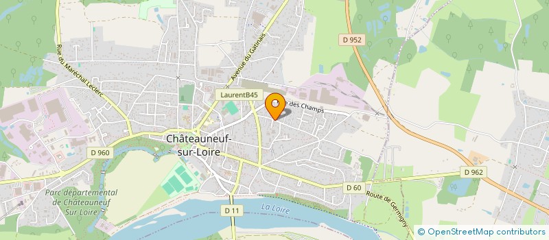 localisation de l'entreprise FRJ à CHATEAUNEUF-SUR-LOIRE
