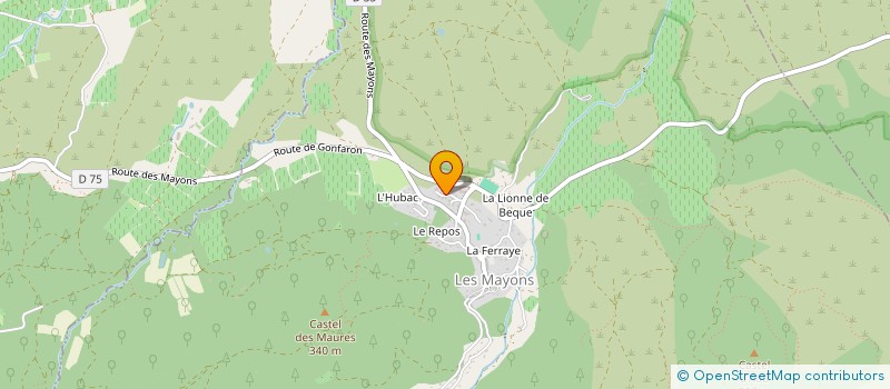 localisation de l'entreprise FRJ AZUR  LE THORONET