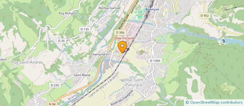 localisation de l'entreprise FRJ IMMO à BRIANCON