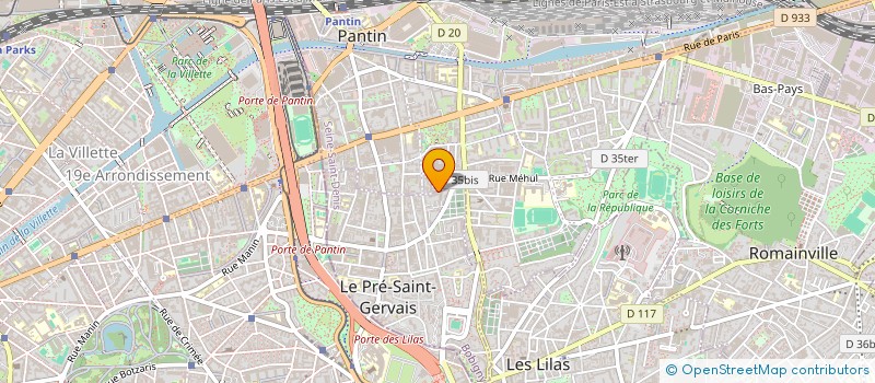 localisation de l'entreprise FRM INVESTISSEMENTS  PANTIN