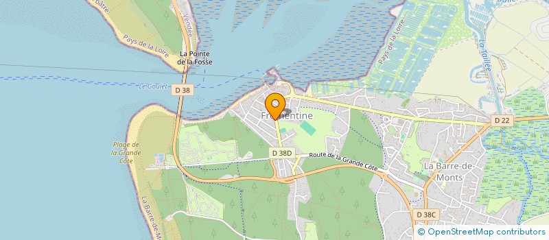 localisation de l'entreprise FRO LA FORET  LA BARRE-DE-MONTS