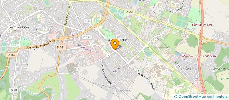 localisation de l'entreprise FROBEUR POITOU à POITIERS