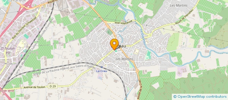 localisation de l'entreprise FROCAS MAXOUSEB  LA CRAU