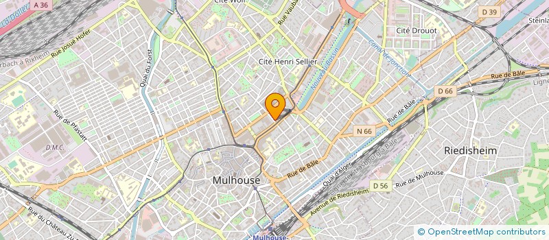 localisation de l'entreprise FROEHLY PAUL ET VONARB ALFRED à MULHOUSE