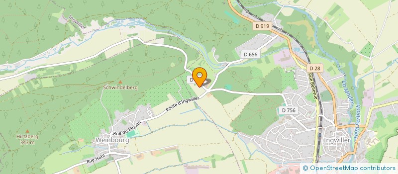 localisation de l'entreprise FROELIGER HABITAT  INGWILLER