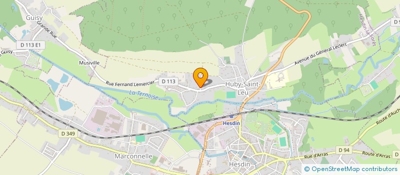 localisation de l'entreprise FROG  HUBY-SAINT-LEU