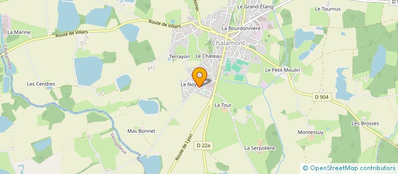 localisation de l'entreprise FROG SYRUP  CHALAMONT