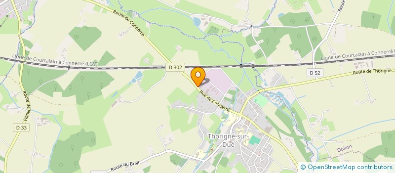 localisation de l'entreprise FROGER  THORIGNE-SUR-DUE