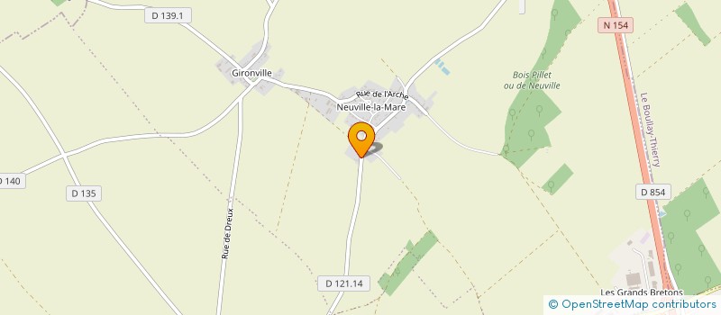 localisation de l'entreprise FROGER COUVERTURE  TREMBLAY-LES-VILLAGES