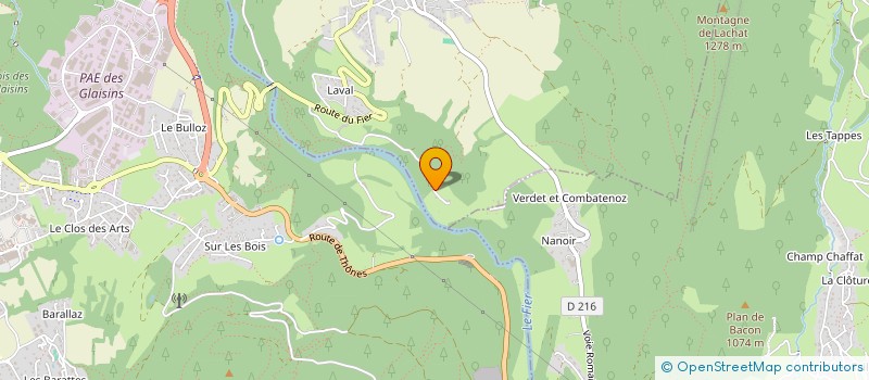 localisation de l'entreprise FROGERAIS & ASSOCIES à NAVES-PARMELAN