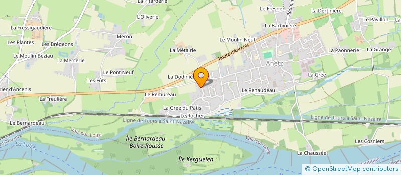 localisation de l'entreprise FROGGY LODGE  VAIR-SUR-LOIRE