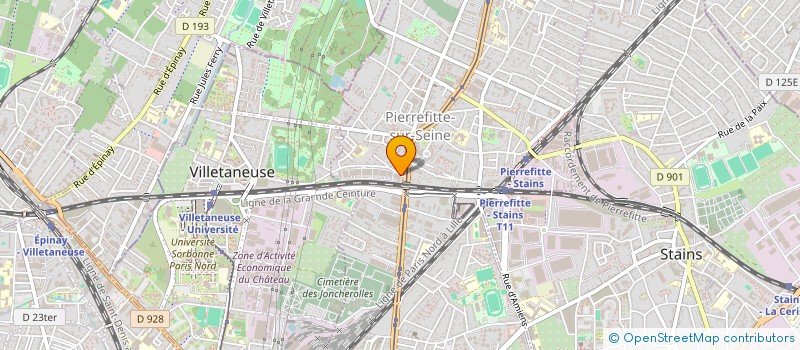 localisation de l'entreprise FROGINVEST à PIERREFITTE-SUR-SEINE