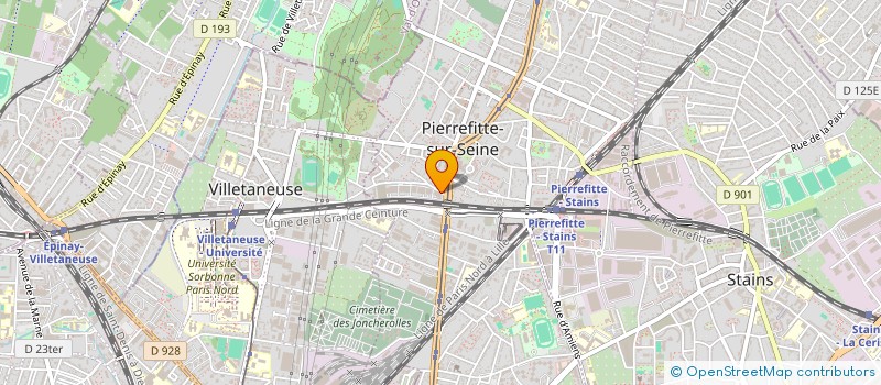 localisation de l'entreprise FROGPUBS  PIERREFITTE-SUR-SEINE