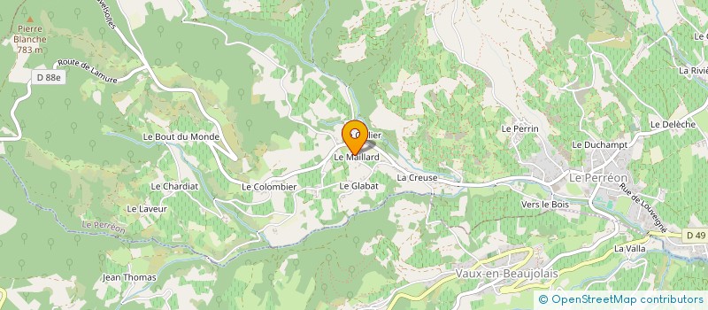 localisation de l'entreprise FROGS LOVERS  LE PERREON