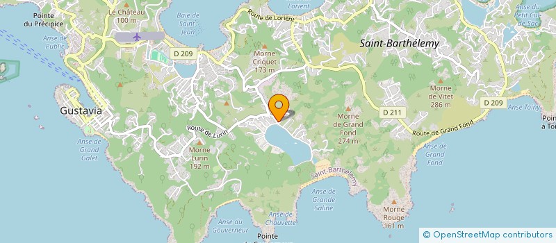 localisation de l'entreprise FROGY à SAINT BARTHELEMY