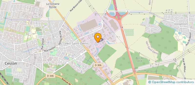localisation de l'entreprise FROID 77 à VERT-SAINT-DENIS