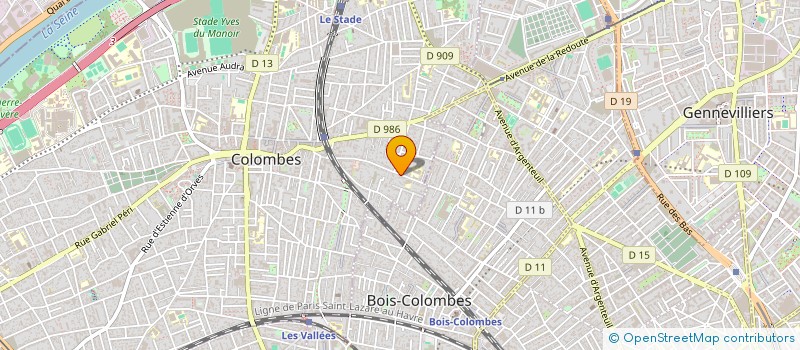 localisation de l'entreprise FROID CHAUD DE PARIS à COLOMBES