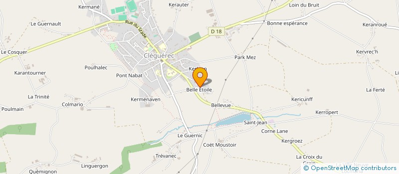 localisation de l'entreprise FROID-CHAUD-DEPANNAGE-SERVICES à CLEGUEREC
