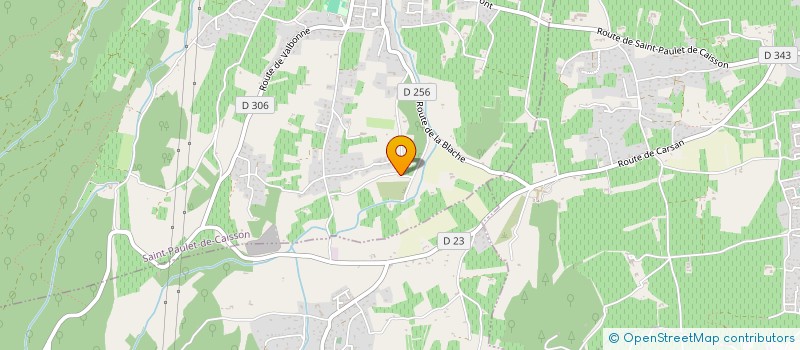 localisation de l'entreprise FROID CLIM CONSULT à SAINT-PAULET-DE-CAISSON