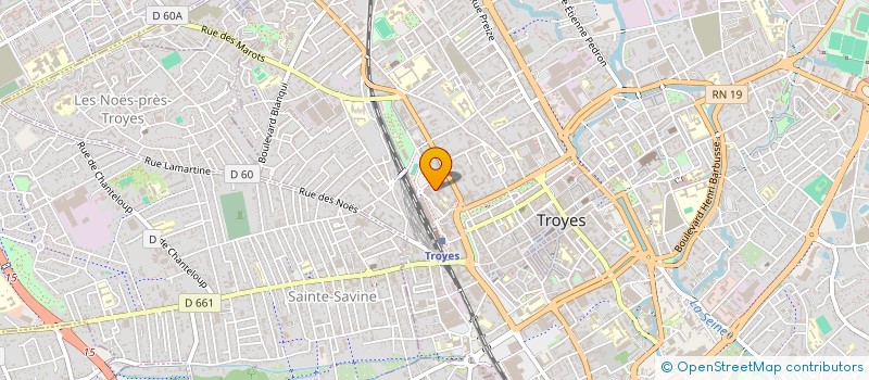 localisation de l'entreprise FROID CLIM ELEC SERVICES à TROYES
