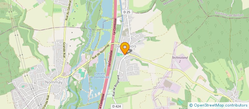 localisation de l'entreprise FROID CLIMATISATION CHAUFFAGE  SOCHAUX