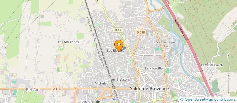localisation de l'entreprise FROID CLIMATISATION POMPAGE PACA à SALON-DE-PROVENCE