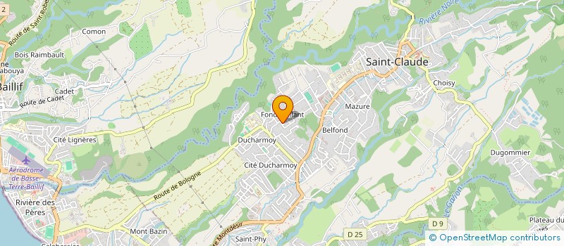 localisation de l'entreprise FROID CLIMTISATION SERVICES à SAINT-CLAUDE