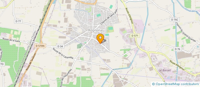 localisation de l'entreprise FROID CONTROLE à ROGNONAS